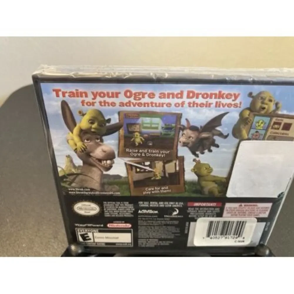 NEW Nintendo DS Shrek Ogres And Dronkeys Sealed Game Virtual Life For Young Kids